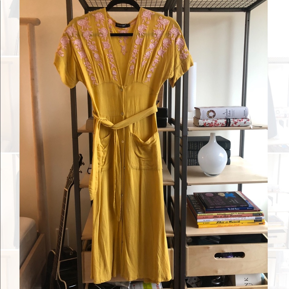 Yellow summer dress